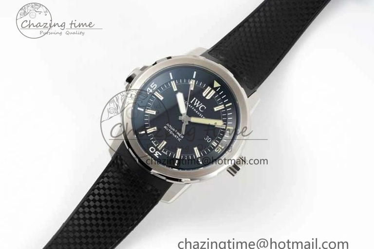 MIROTIME 1229 TechFriendly Aquatimer SS IW3290 RSF 1:1 Best Edition Black Dial on Black Rubber Strap A 7076